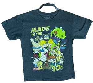 Camiseta Nicktoons Para Hombre - Hecha en los Años 90 Nickelodeon Dibujos Animados Grupo Talla L - Imagen 1 de 2