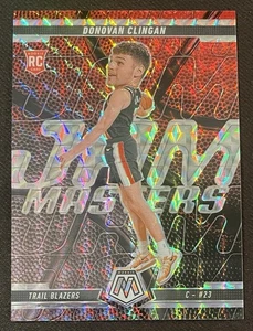 2024-25 NBA Mosaic Donovan Clingan Jam Masters Silver Prizm RC #5 Trail Blazers - Picture 1 of 2
