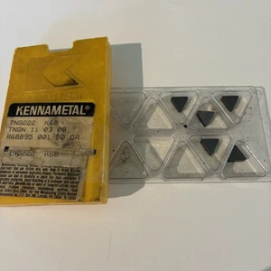 NOS KENNAMETAL TNG222 K6 Carbide Inserts Tooling 5 Qty TNGN110308 R68895 - Picture 1 of 7