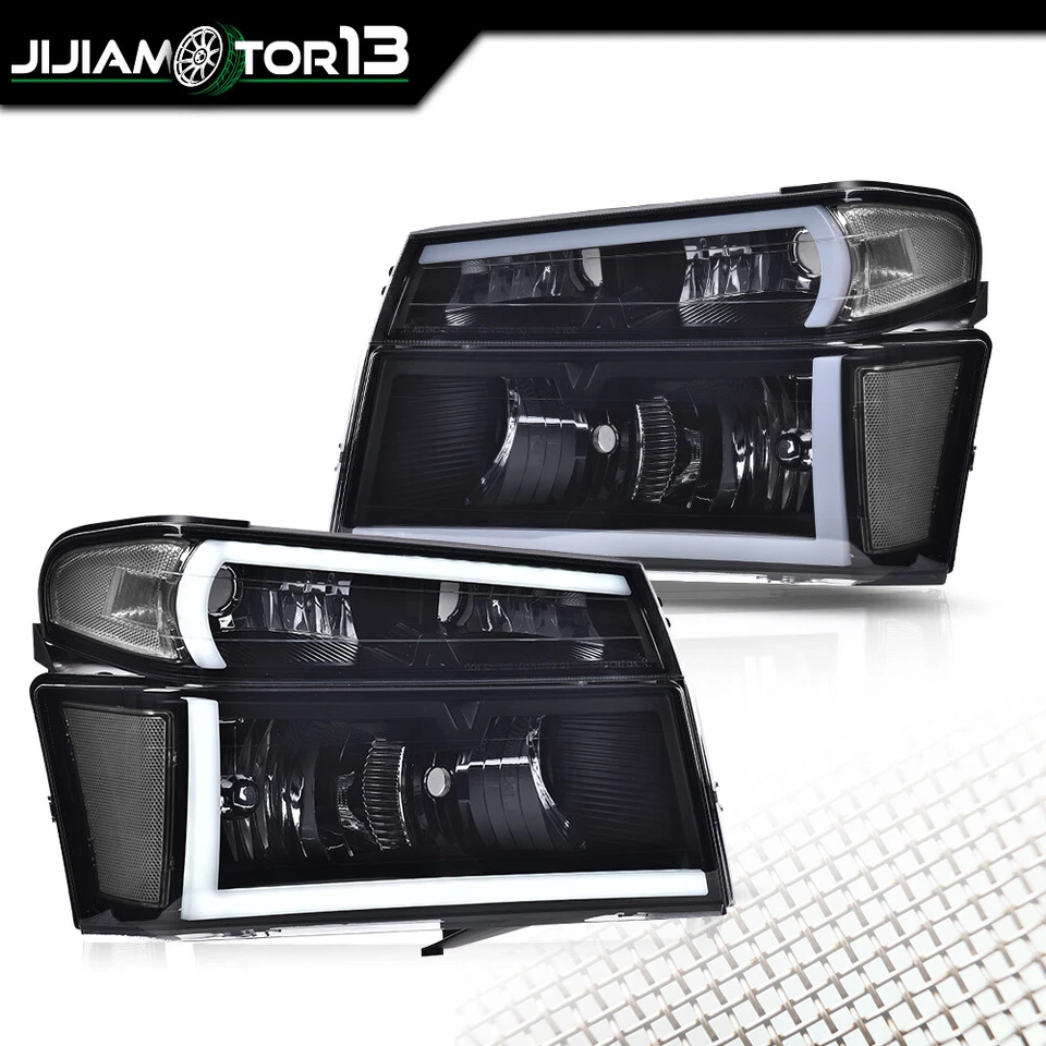 Lámparas de tubo LED ahumadas aptas para Chevy Colorado GMC Canyon 2004-2012 4 piezas Foto 1 de 4