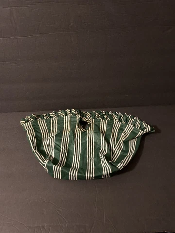 Longaberger Napkin Basket Liner In Hunter Green Stripe Cover