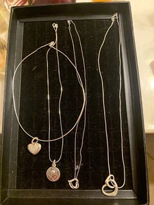 Sterling Silver Chain Necklace x4 Lot Various Styles Rope & Box Chains - Picture 1 of 7