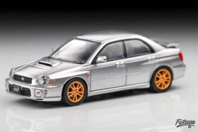 SUBARU Impreza WRX STi - MK VII - Sedan Bugeye  - silver - Furuya 1:64 - Immagine 1 di 4