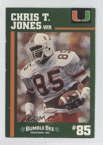 1994 Bumble Bee Miami Hurricanes Chris Jones Chris T Jones #85