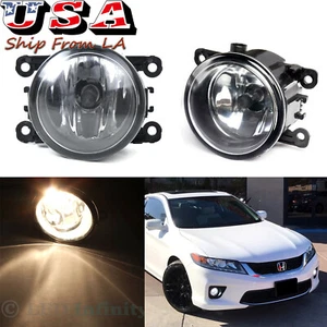 Pair Driving Fog Light Lamp Housing Assembly For Acura Ford Honda Nissan Subaru - Bild 1 von 9