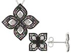 Chain/Pendant + Earrings Set Floral Multicolor  Lab Gemstones 925 Silver NWOT
