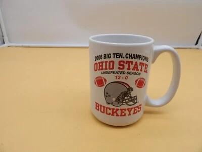 2006 Ohio State Mug OSU Buckeyes Big Ten Champions Perfect Season Coffee Cup - Image 1 of 4