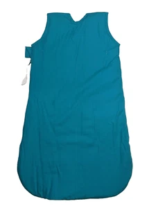 Babys Care Organic Cotton Sleep Sack Zipper Button Swaddle Turquoise - Picture 1 of 13