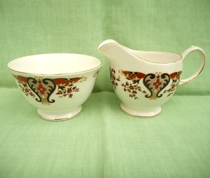 Colclough Royale bone china milk jug (250 ml) & sugar bowl (7 cm tall) - Picture 1 of 3