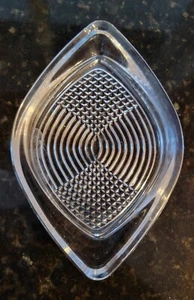 Vintage Dansk Full Lead Crystal Ashtray/ Trinket Dish, Curved Designs 1970's EUC - Picture 1 of 7