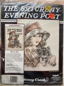 Stoney Creek Collection Saturday Evening Post Cross Stitch Armful Of Affection - Picture 1 of 2