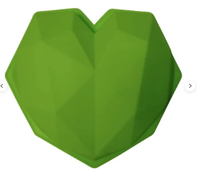 BREAKABLE HEART MOLD (Green), Large Heart Chocolate Mold, Valentines Day Mold, - Image 1 of 3