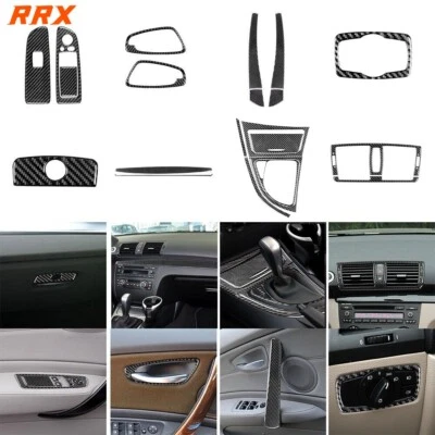 20Pcs Carbon Fiber Full Interior Kit Cover Trim For BMW 1 Series E82 E88 2008-13 - image 1 of 4