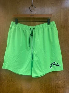 Men "Rusty" neo lime green board shorts. Size XL. Red 54.00 - Picture 1 of 2