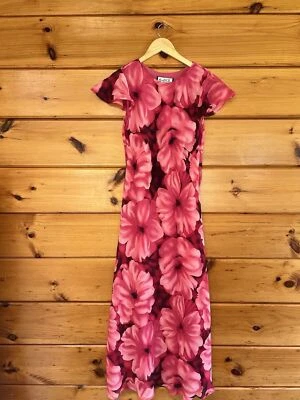Rare Vintage Mary McFadden Collection Floral Maxi Dress Size 6 Casual Summer - Image 1 of 4