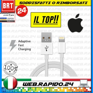 CAVO DATI USB LIGHTING PER APPLE IPHONE 5 6 7 8 PLUS X XS MAX 11 12 13 14 TUTTI! - Foto 1 di 1