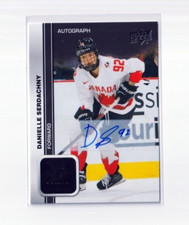 DANIELLE SERDACHNY '23/24 Upper Deck Team Canada BLACK AUTOGRAPH card #'d /5