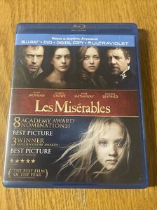 Les Miserables Blu-ray & DVD 2 Disc Set Hugh Jackman Anne Hathaway Russell Crowe - Picture 1 of 11