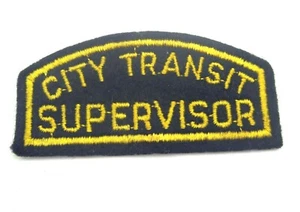 Toppa vintage Dayton Ohio City Bus Transit Supervisor nera e oro - Foto 1 di 2