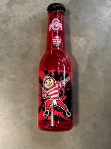 BANCO DE BOTELLA DE COQUE ROJO GRANDE 21" THE OHIO STATE BRUTUS CONTOUR - TOTALMENTE NUEVO - Imagen 1 de 4