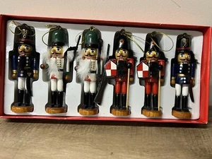 Vintage Nutcracker Ornaments Soldiers Lot Of 6 5” Tall New - Picture 1 of 5