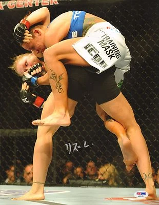 Liz Carmouche Signed 11x14 Photo PSA/DNA COA UFC 157 Auto Picture v Ronda Rousey - Image 1 of 4