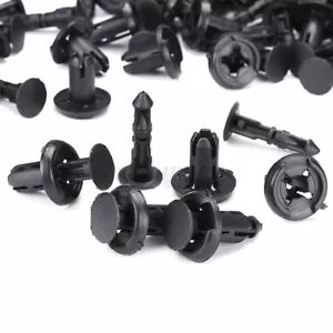 50x 8mm Door Trim Moulding Clip Retainer Bumper Fastener Kit For Toyota - Picture 1 of 10