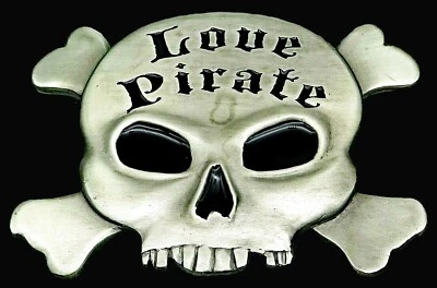 Hebilla de cinturón Love Pirate Skull & Bones bergamota Foto 1 de 4