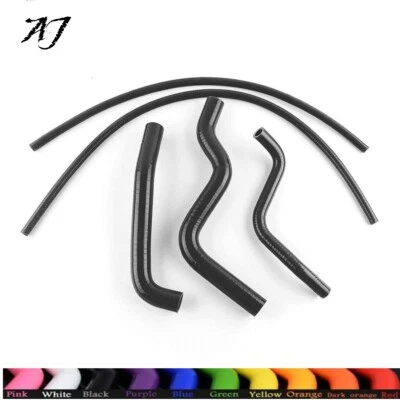 Manguera de radiador de refrigerante de silicona negra para Yamaha FZ6-S FZ6 FZ600 FZ 600 2006 Foto 1 de 4