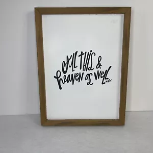 All This and Heaven as Well Wand Christliches Wandbild Zuhause - Bild 1 von 13