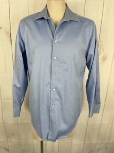 Camisa Calvin Klein Azul Calce Ajustado Mangas Largas con Botones - 16 | 32/33 - Imagen 1 de 7