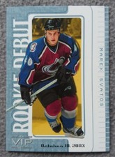 2003-04 In the Game VIP Rookie Debut #31 - Marek Svatos /53