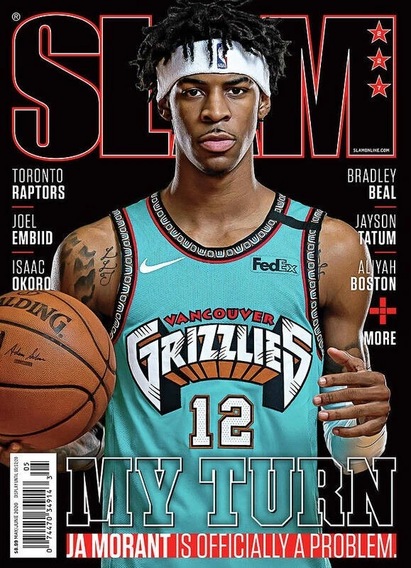 SLAM Magazine May June 2020 Grizzlies Ja Morant No Label Mint Kobe Poster - Image 1 of 1