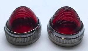 Eaton Cutler-Hammer 10250 TC7 Pilot Light Glass Lens Only Red x2 - Picture 1 of 4