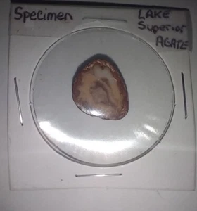 Lake Superior Agate 4.0 Gram Display Specimen Eagle Harbor, MI - Picture 1 of 4