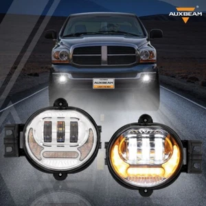 2x DOT Front LED Fog Lights With Turn Signal For Dodge Ram 1500 2500 3500 02-09 - Bild 1 von 12