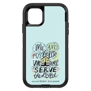 OtterBox Defender for iPhone / Samsung Galaxy - Joshua 24:15 Will Serve the Lord - Picture 1 of 40