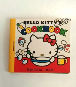 Vintage 1976 Sanrio Hello Kitty’s Cookbook Mini Seal Sticker Book Japan - Picture 1 of 6