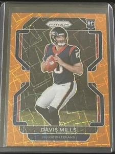 2021 Panini Prizm #352 Davis Mills Orange Lazer RC Houston Texans - Picture 1 of 2