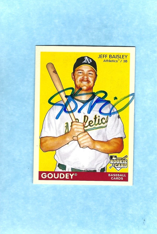 2009 UD Goudey Jeff Baisley RC Rookie Autograph Hand Signed - Image 1 of 1