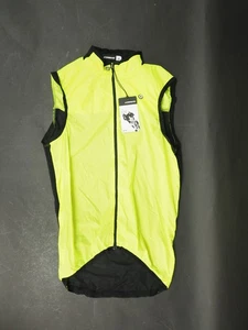 NEW! ASSOS Mille GT Cycling Wind-Rain Vest C2 Mens Medium Optic Yellow  - Picture 1 of 2