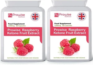Hochfestes Himbeerketon 1200mg - 60 Kapseln x 2er Pack - Vegan - Bild 1 von 2