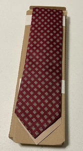 NIB JC Penney Stafford Necktie Men’s X-Long Red 100% Silk - Picture 1 of 4