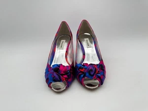 Dune Jinjun Multicoloured Peep Toe Court Heels Size 37 - Picture 1 of 8