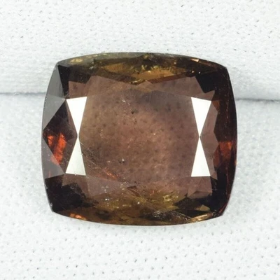 7.00 ct LUSTROUS NATURAL EARTH MINED BROWN NATURAL AXINITE - Cushion See Vdo DB - Image 1 of 2