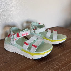 Sandalias para mujer Skechers Max con plataforma acolchada Slay cómodas talla 8 amarillas como nuevas - Imagen 1 de 7