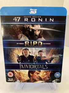 47 Ronin / RIPD / Immortals 3D [Blu-ray] [2011] [Region Free] With Slipcover - Imagen 1 de 11