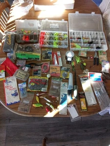 Large Lot of Fishing Misc. Look at Pics to Sww What Is Included! - Picture 1 of 24