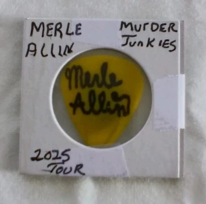 Merle Allin Murder Junkies Tour Issued Guitar Pick 2025 Hand Signed - Bild 1 von 5