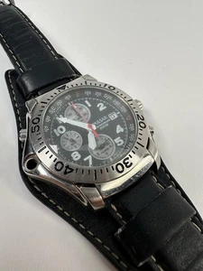 Reloj despertador cronógrafo Seiko Pulsar para hombre/bisel giratorio brújula 53 mm nuevo batería - Imagen 1 de 13